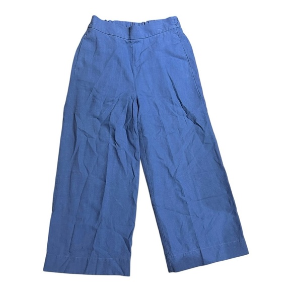 Point Sur Lightweight Linen Blend Blue Chinos Size 2 - Picture 2 of 4